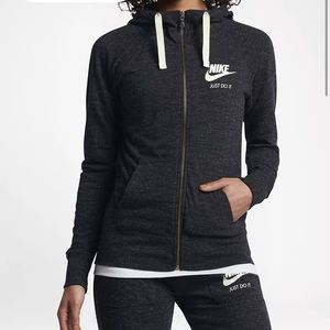 Brand new Nike dark grey zip up small